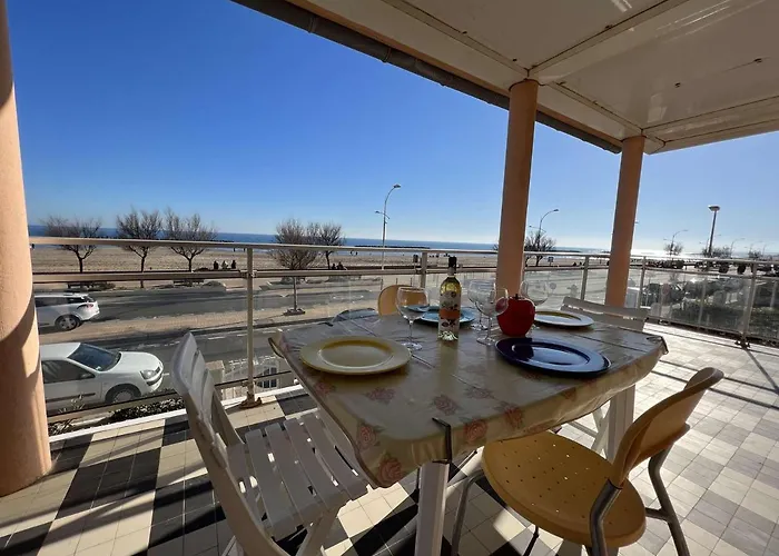 T4 1er Et. 3 Ch, Terrasse, 10m Plage, Parking - Fr-1-701-59 Apartment Valras-Plage