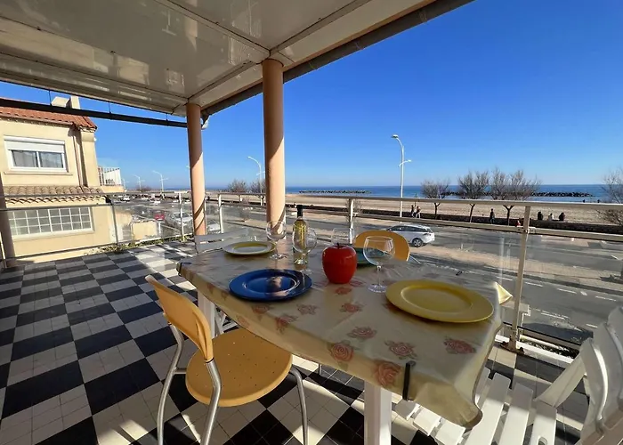 T4 1er Et. 3 Ch, Terrasse, 10m Plage, Parking - Fr-1-701-59 Valras-Plage
